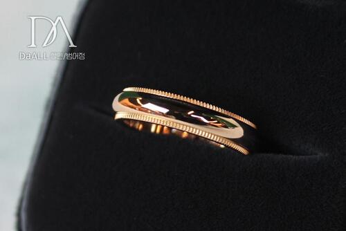 [다올 범어점] 티파니앤코 밀그레인 반지(4mm) 7.5호 상태S